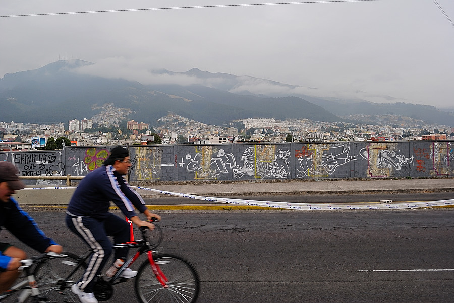 På sykkel i Quito